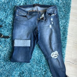 Torrid, crop, boyfriend jeans